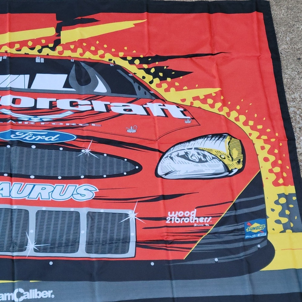 NEW Ricky Rudd #21 Nascar 3X5 ft Large Flag Motorcraft Racing Team Caliber Ford - Picture 4 of 13